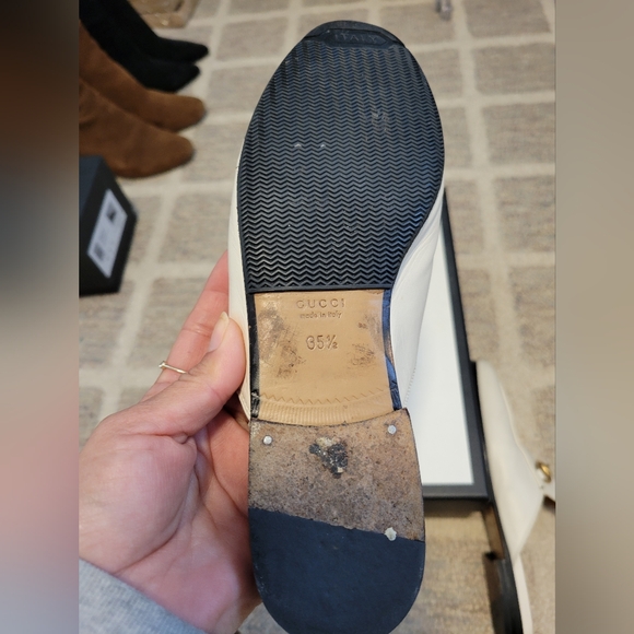 Gucci Princeton Mystic White Mules Size 5.5 / 36.5 - Picture 10 of 12
